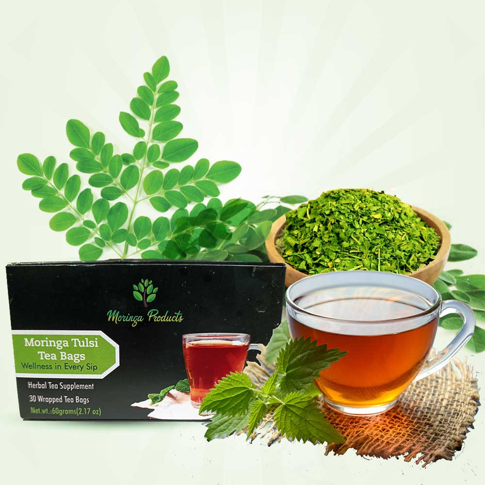 Moringa Tulsi Holy Basil Tea Bags