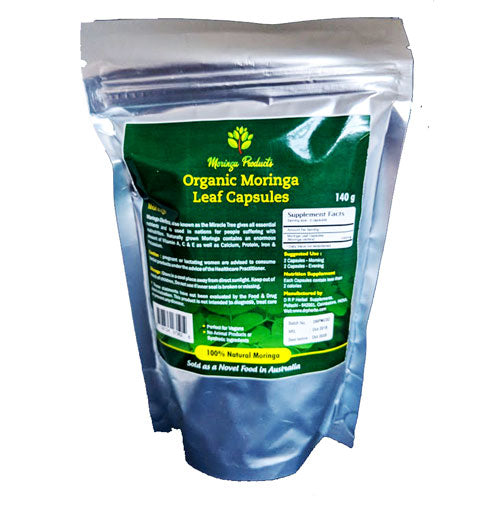 Organic Moringa Leaf Capsules