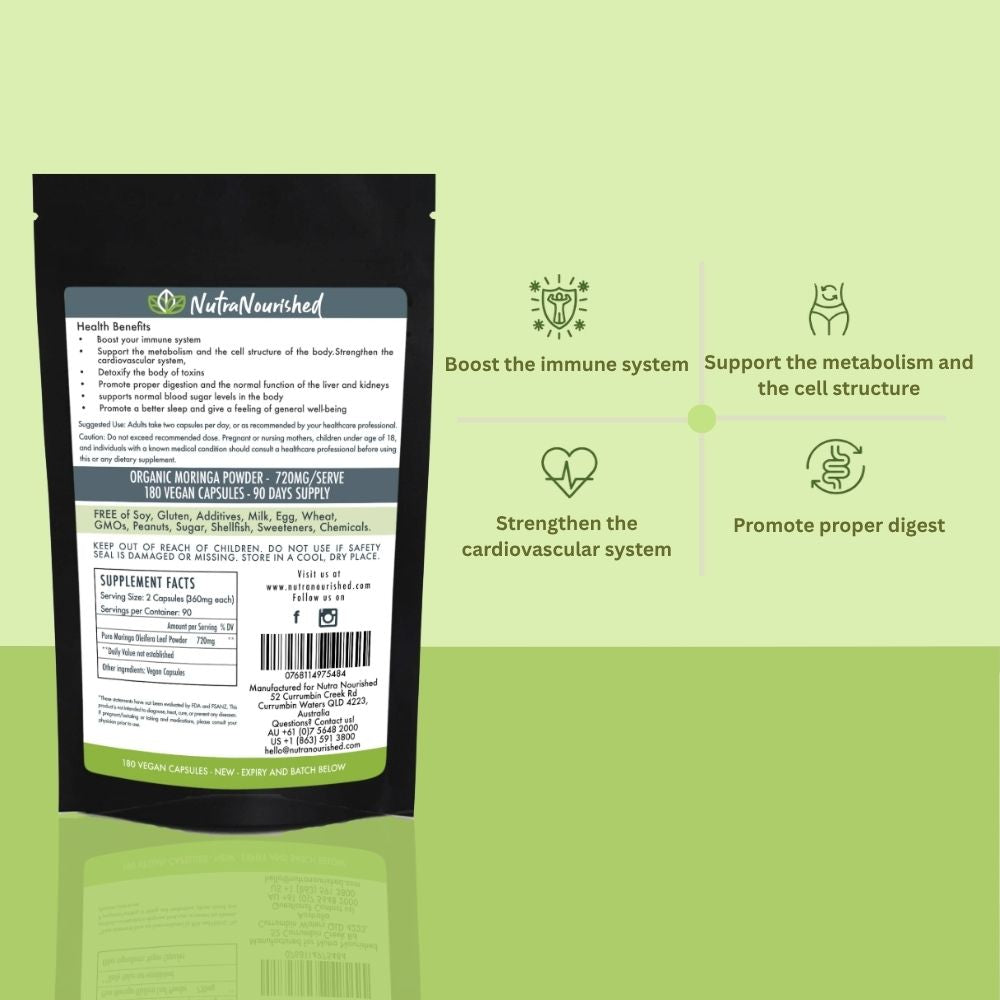 Nutra Nourished Moringa Capsules Refill Pack