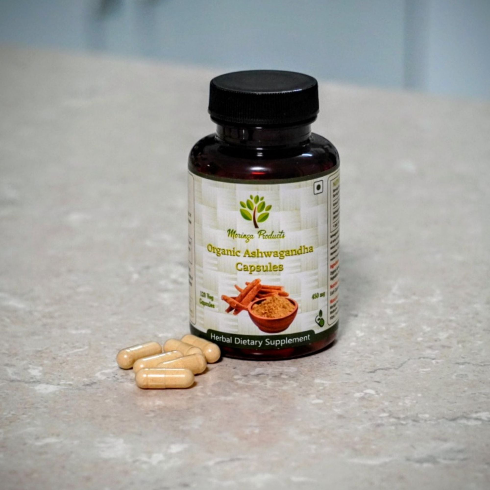 Ashwagandha in Vegetable Capsules PET