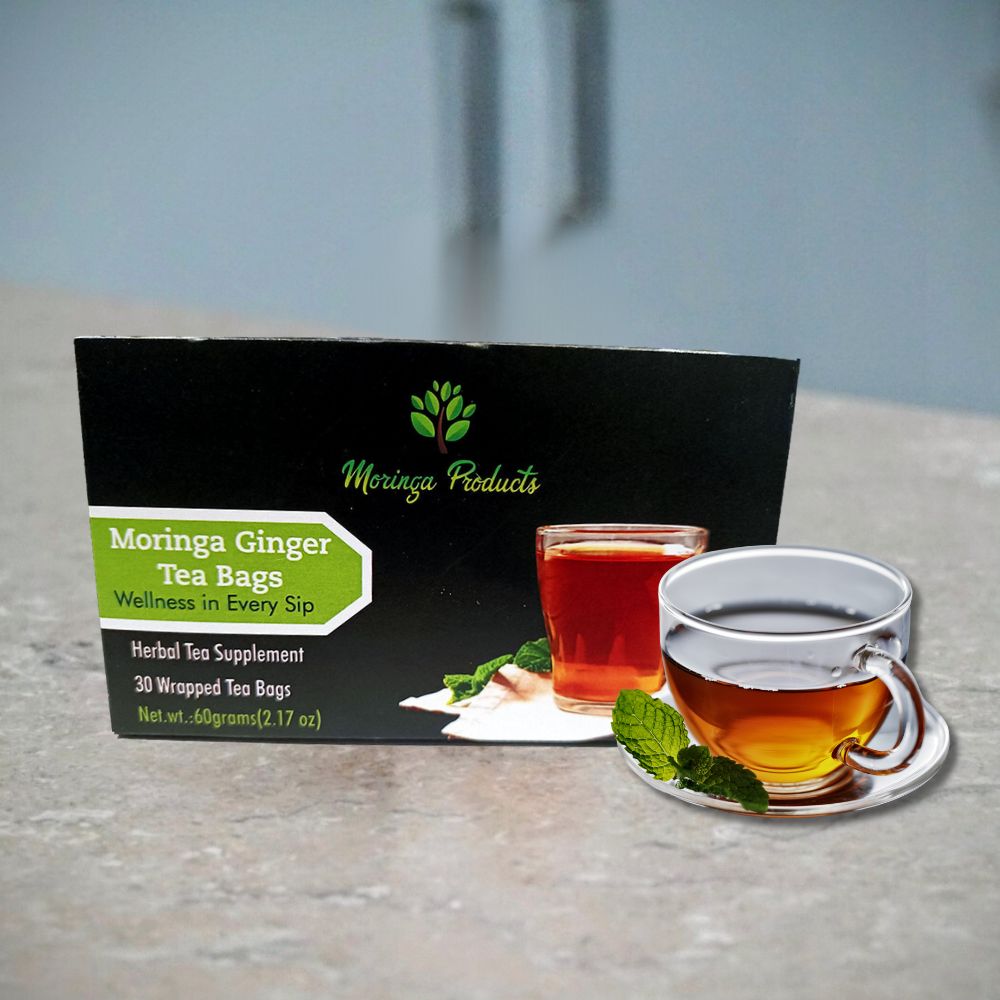 Moringa Ginger Tea Bags