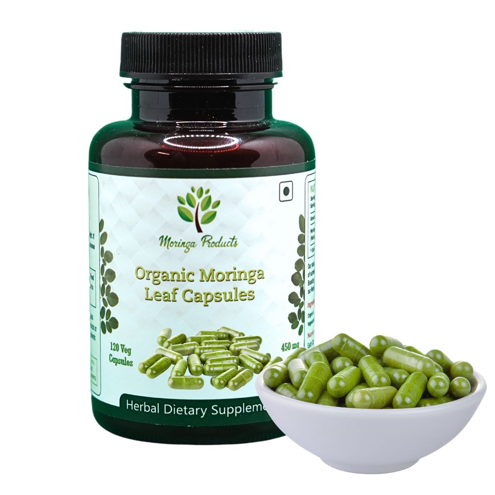 Organic Moringa Leaf Capsules