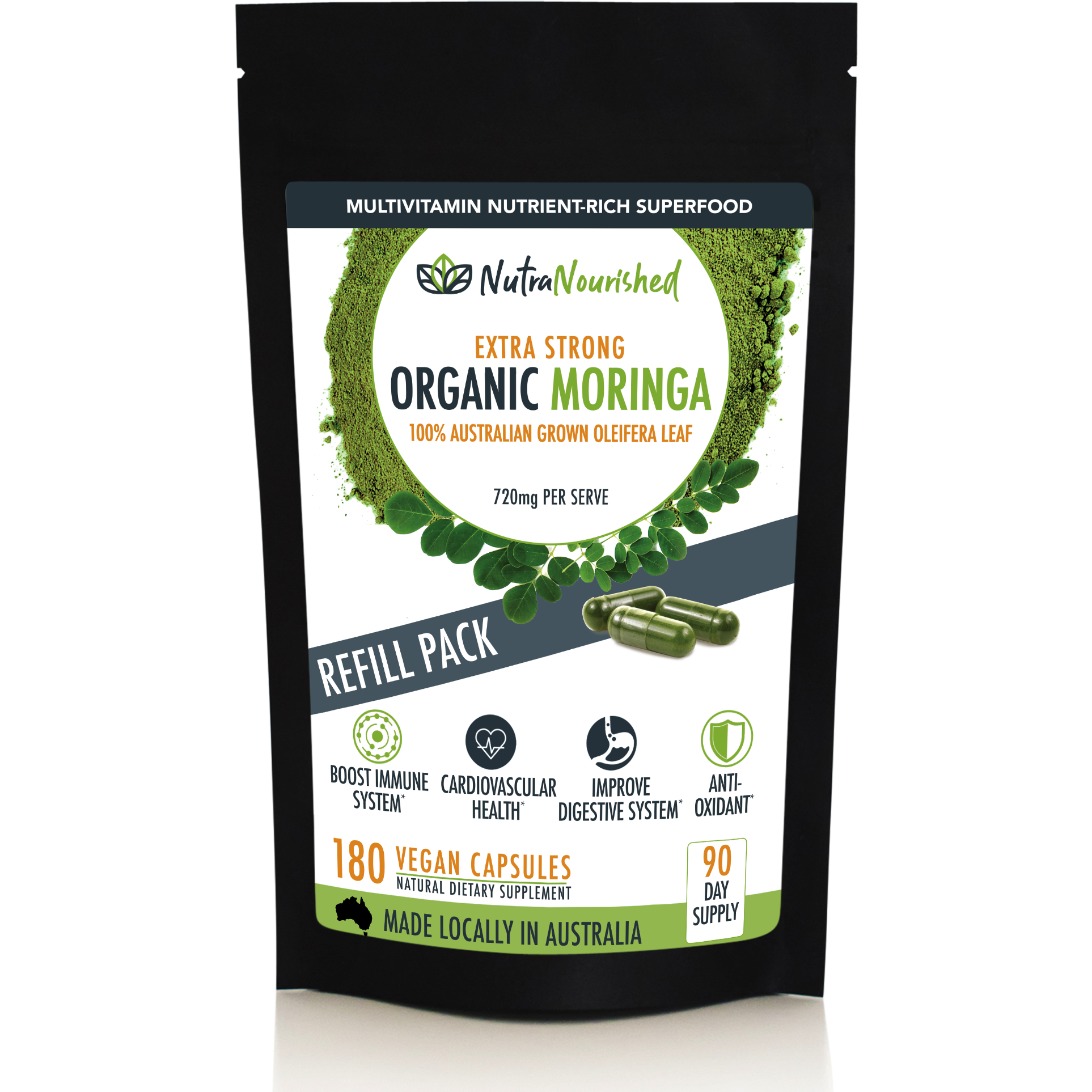 Nutra Nourished Moringa Capsules Refill Pack