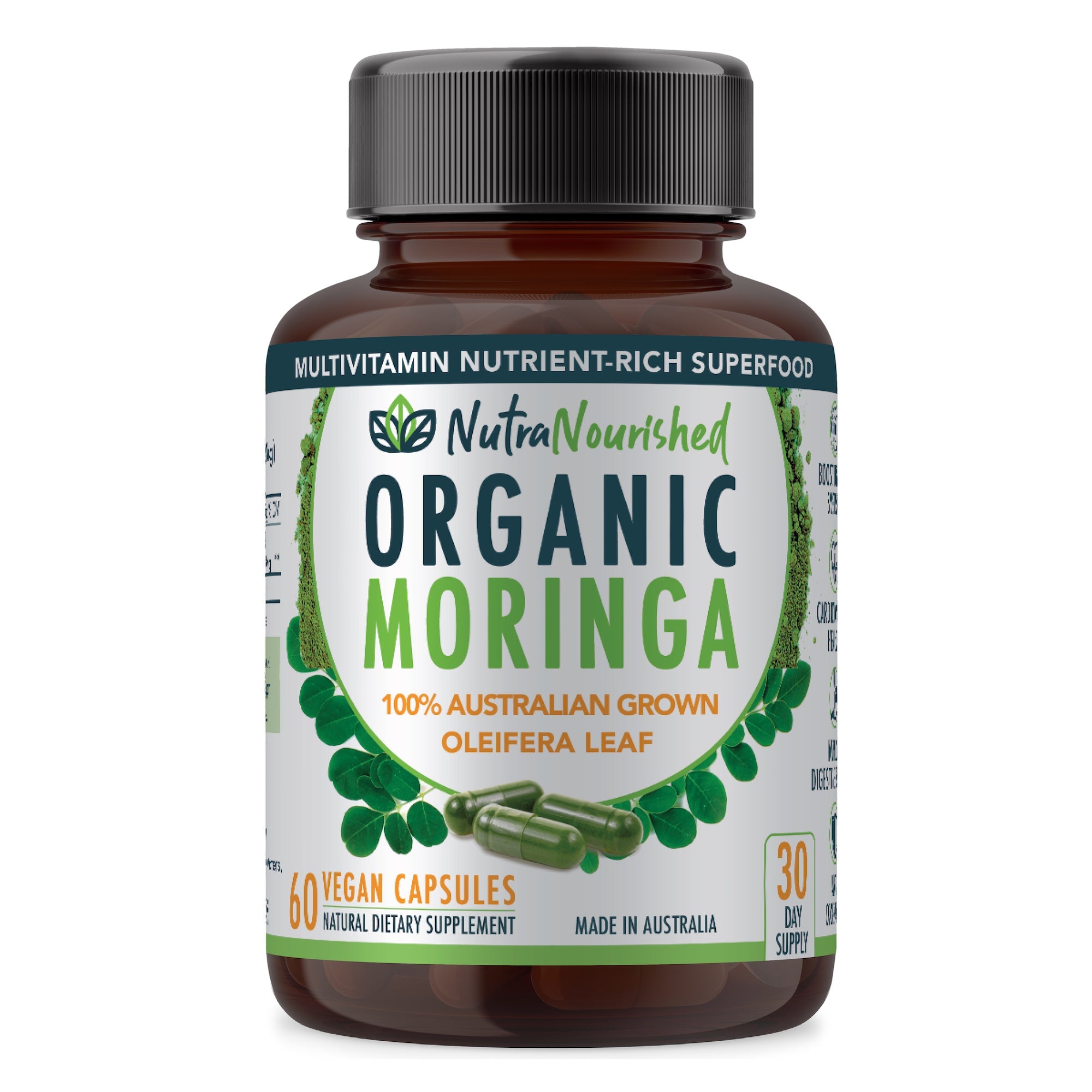 Nutra Nourished Australian Moringa Capsules 60 Pack