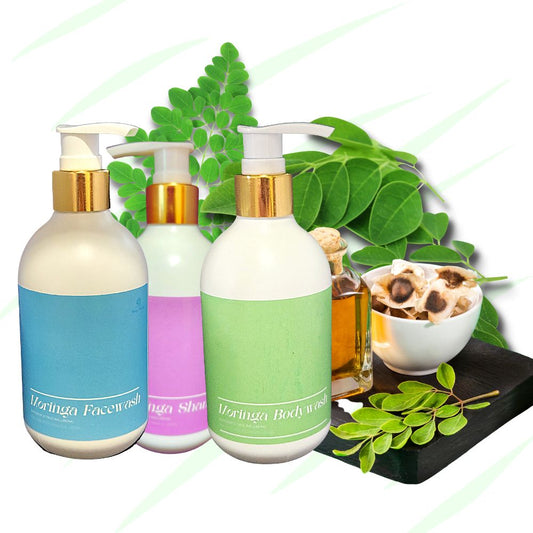 Moringa Shampoo, Bodywash & Facewash