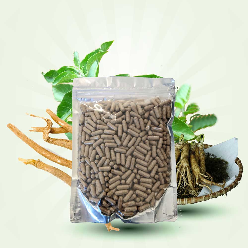 Ashwagandha Powder in Vegetable Capsules